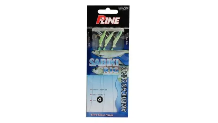 P-Line Rig Sabiki American Shad 3 Hook #4